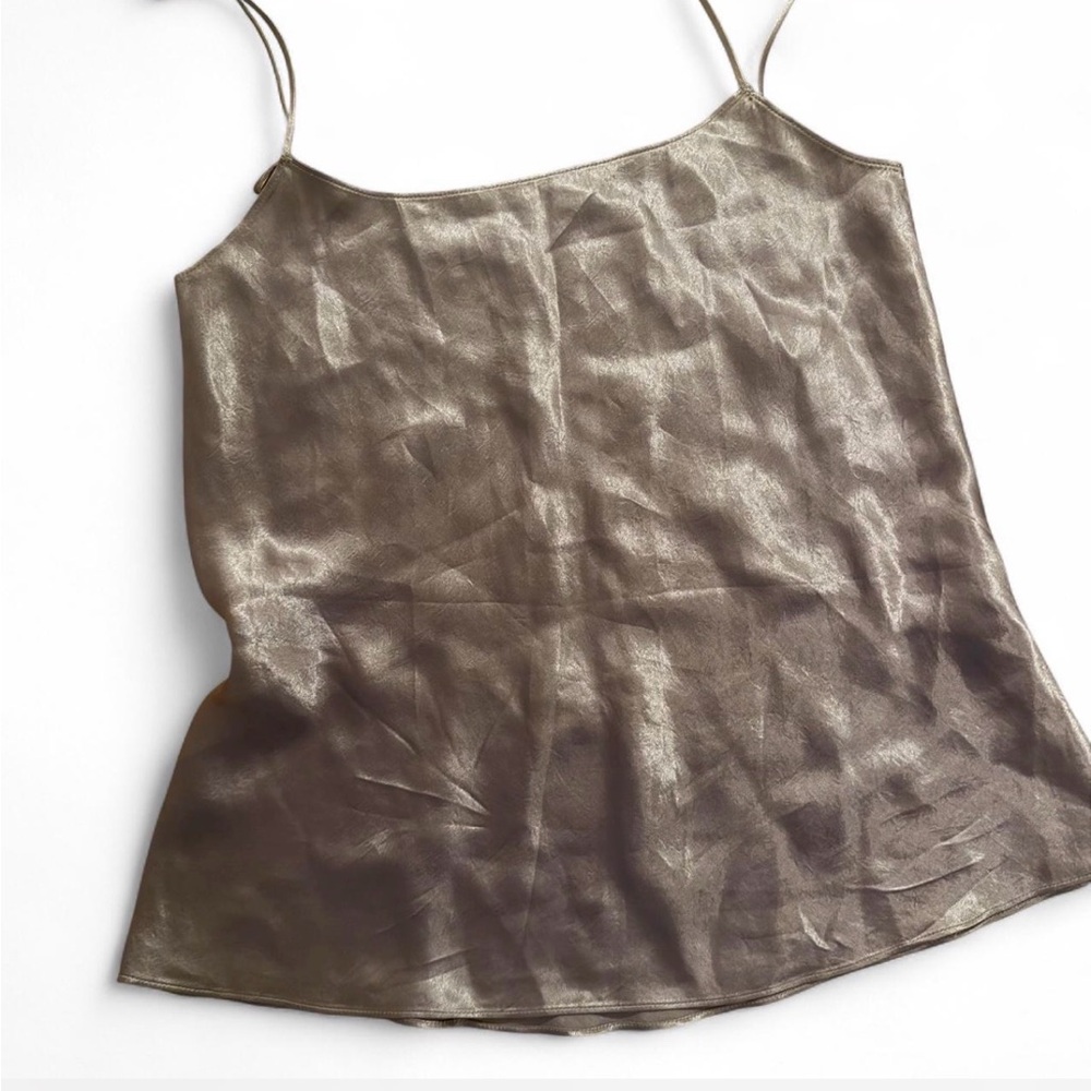 Metallic Bronze Slip Cami